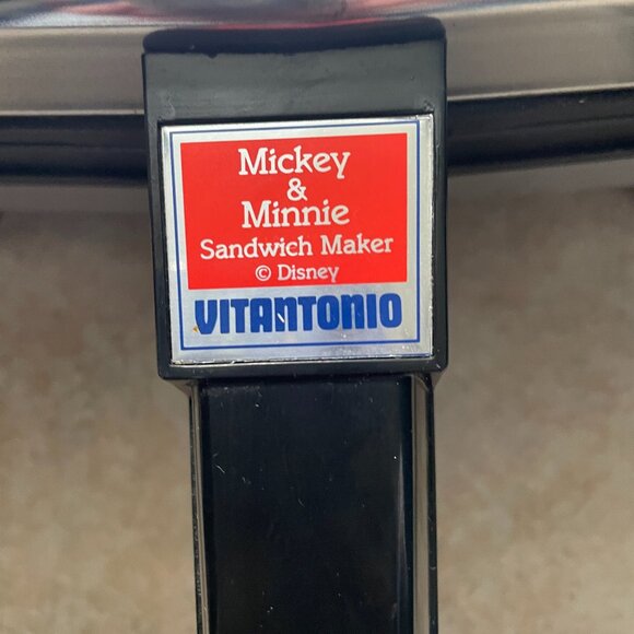 Vintage Vitantonio Mickey and Minnie Waffle Sandwich Maker Works Retired - Picture 4 of 5